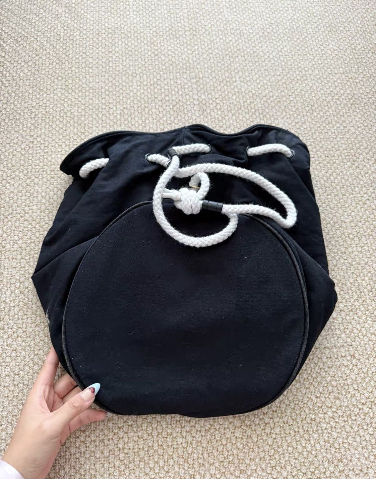 Chanel Chanel Vintage Canvas Beach Bucket Backpack J36 Size ONE SIZE - 2 Thumbnail