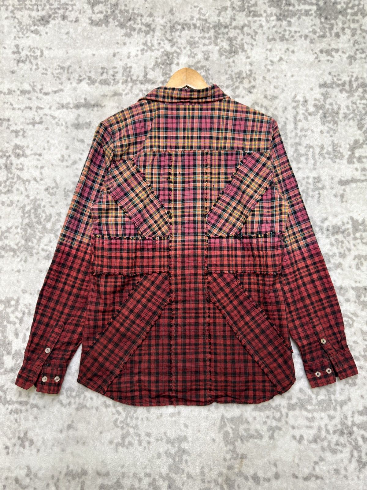 Flannel Vintage Semantic Design Reconstructed Flannel Rock Punk Size US S / EU 44-46 / 1 - 1 Thumbnail