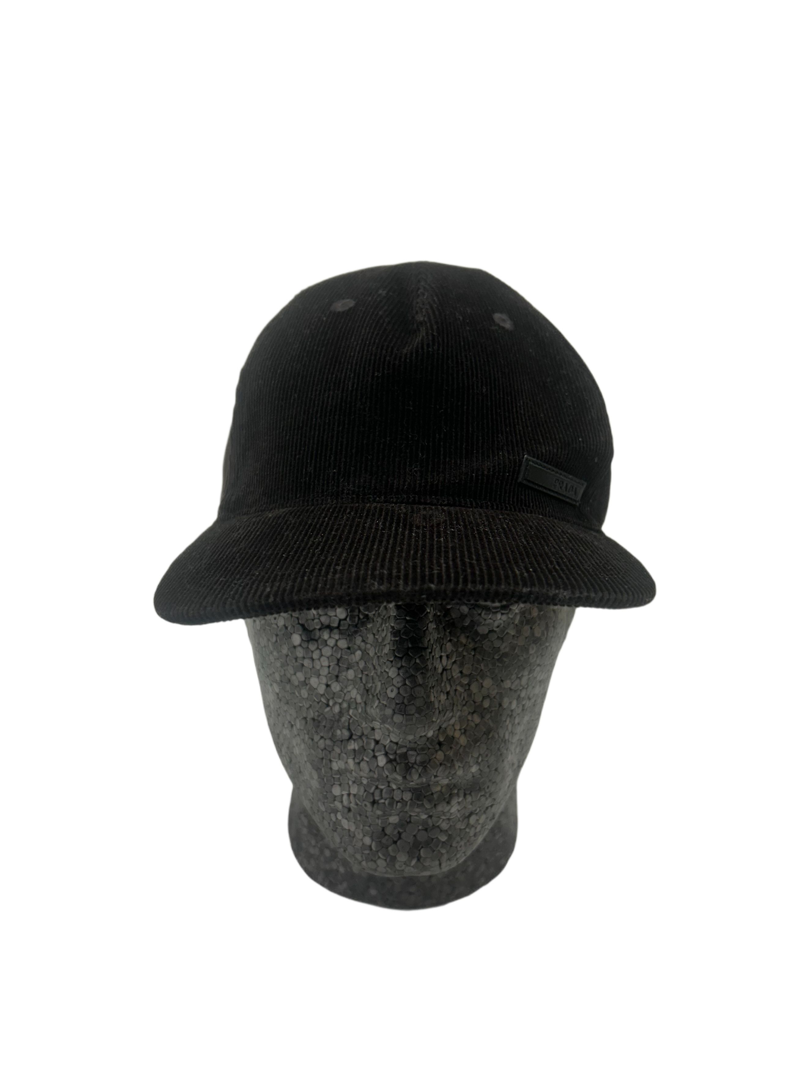 Prada Prada Linea Rossa Brown Cord Trucker Style Mesh Cap Size 36 - 1 Thumbnail
