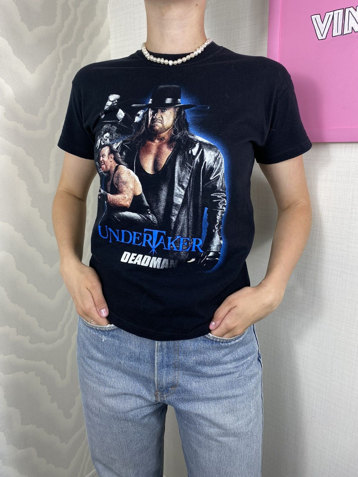 Fruit Of The Loom × Vintage × WWE WWE Undertaker Vintage Logo T Shirt Size S / US 4 / IT 40 - 2 Thumbnail