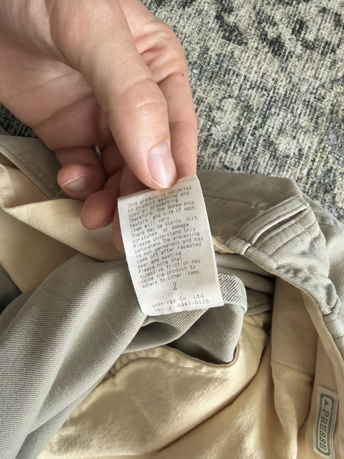 A.PRESSE A.Presse Vintage Chino Trousers Size US 31 - 11 Thumbnail