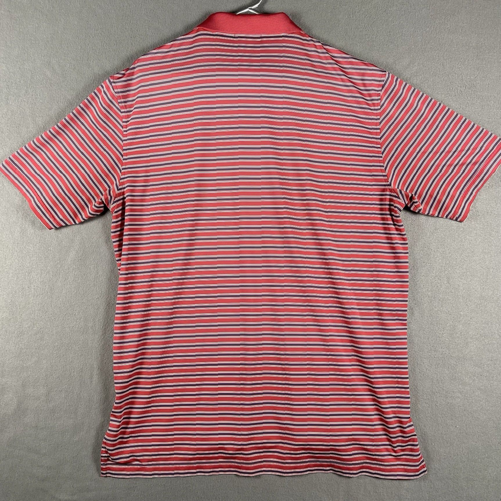 Peter Millar Peter Millar Summer Comfort Polo Shirt L Red Striped Golf Shirt Mens Size US L / EU 52-54 / 3 - 3 Thumbnail