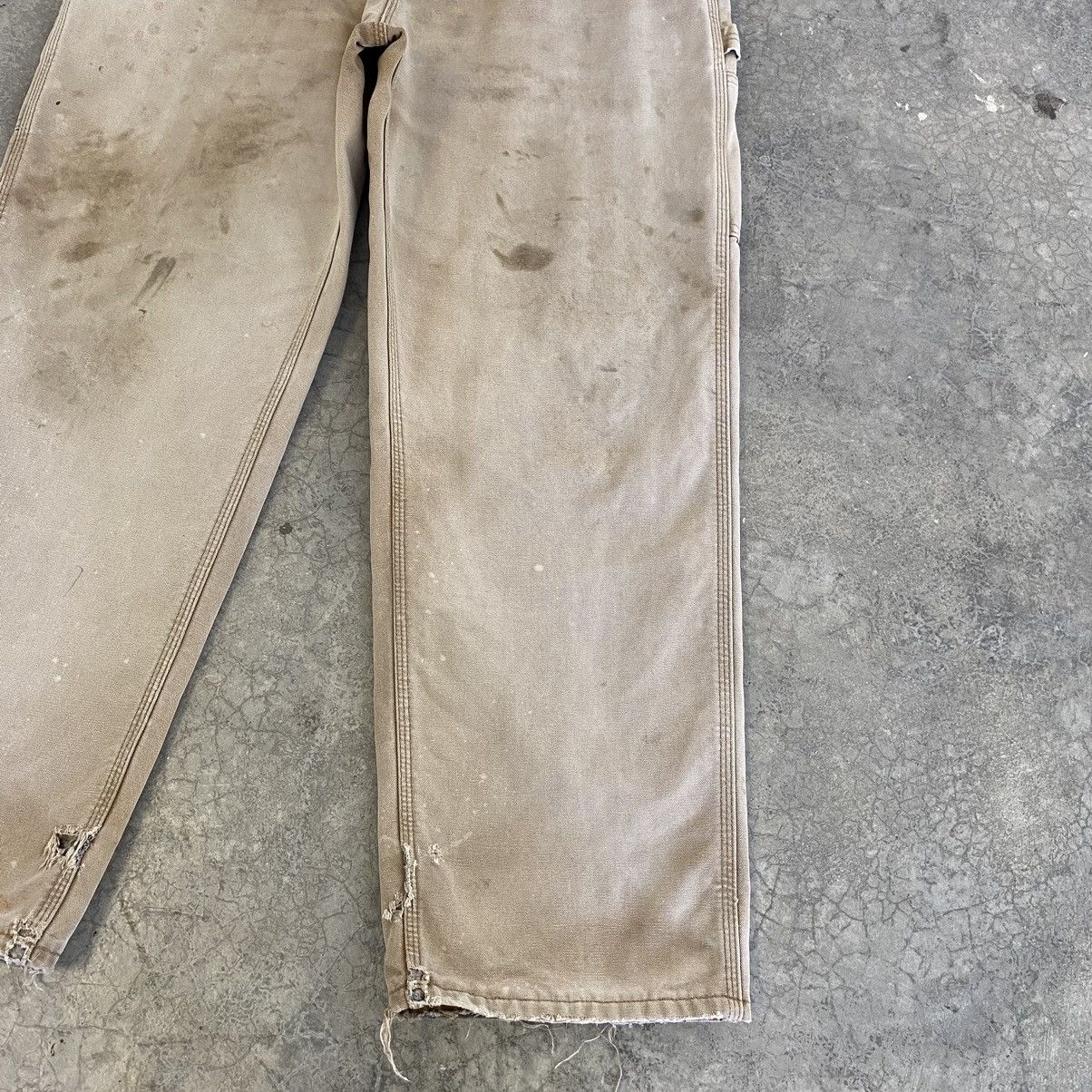 Carhartt VTG Carhartt Blanket Lined Distressed Dirty Carpenter Pants Size US 36 / EU 52 - 10 Thumbnail