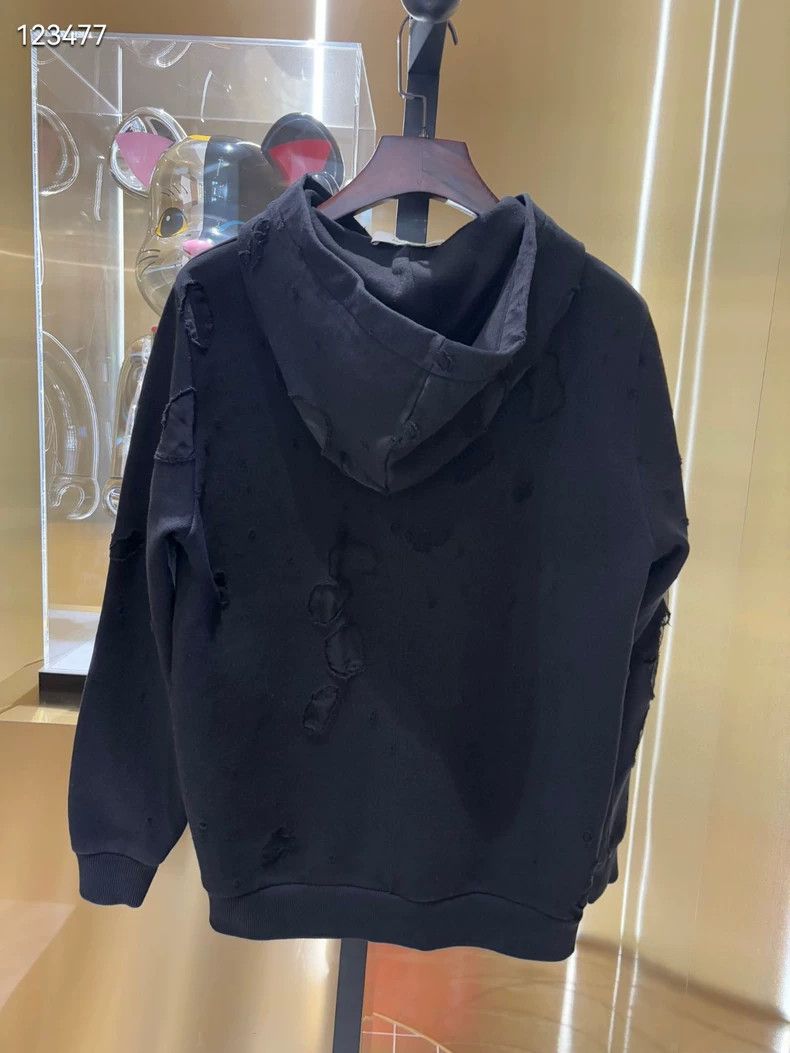 Givenchy Givenchy 040726 Large Ripped Hoodie Sweatshirt S Size Offi Size US S / EU 44-46 / 1 - 2 Thumbnail