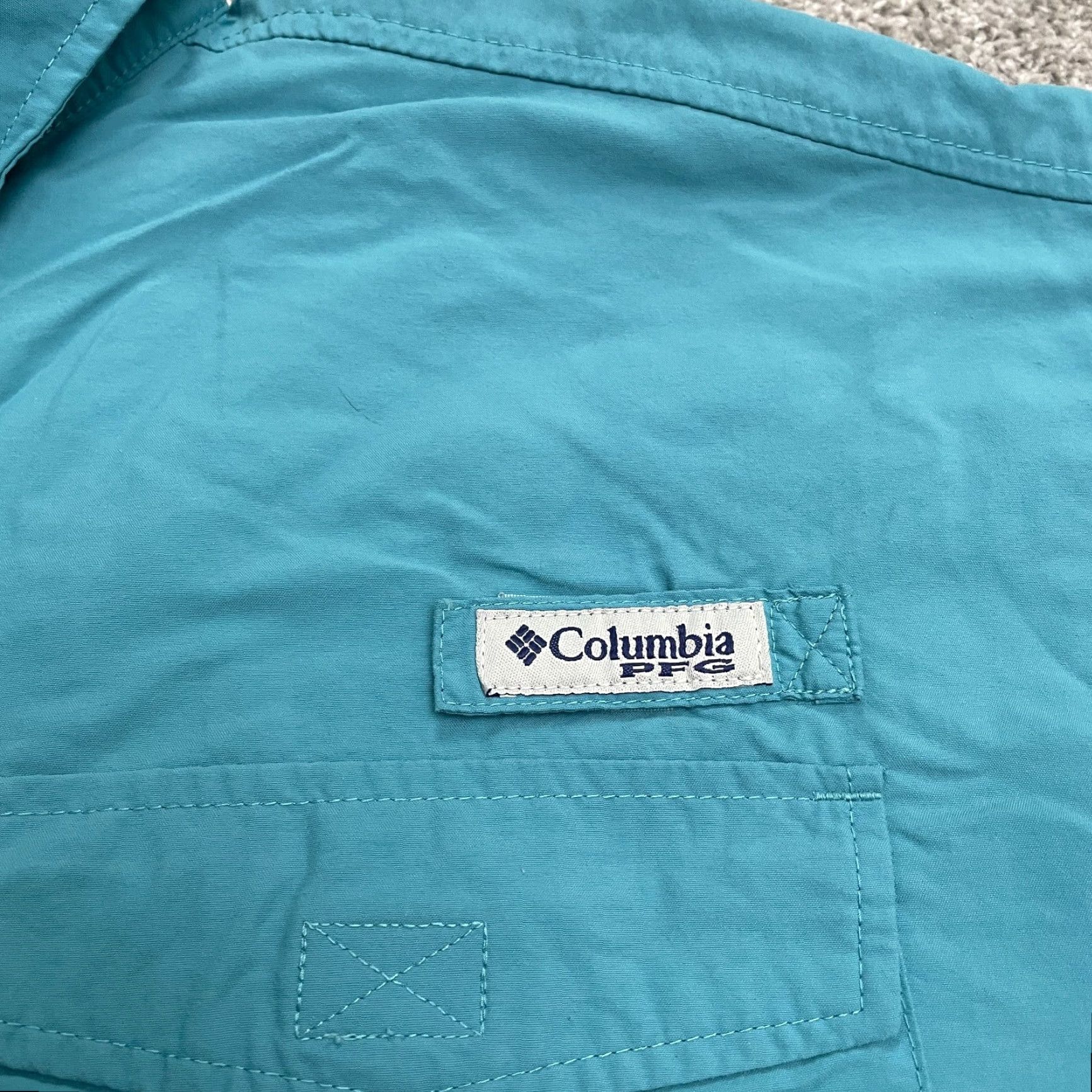 Vintage Columbia Shirt Mens Large Blue Short Sleeve PFG Omni Shade Bahama Casual Size US L / EU 52-54 / 3 - 6 Thumbnail
