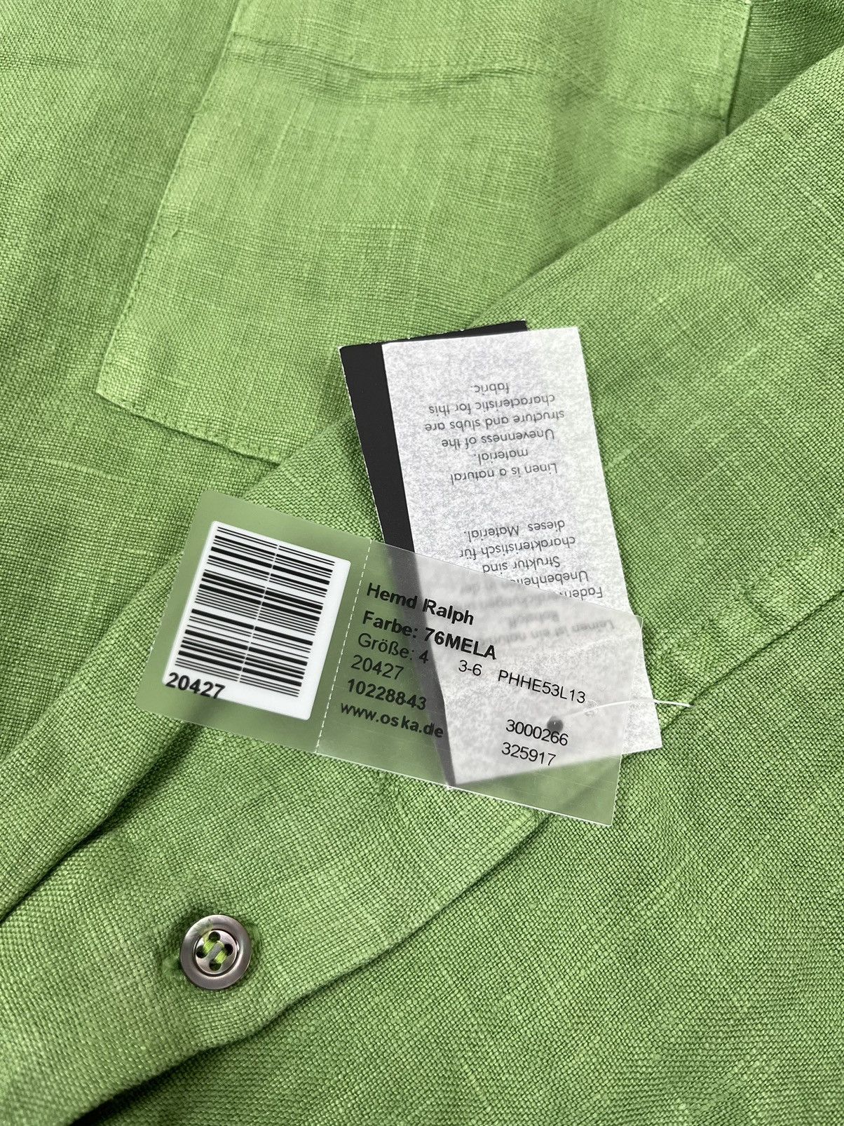 Other New Oska Linen Button Up Green Shirt Size US L / EU 52-54 / 3 - 8 Thumbnail