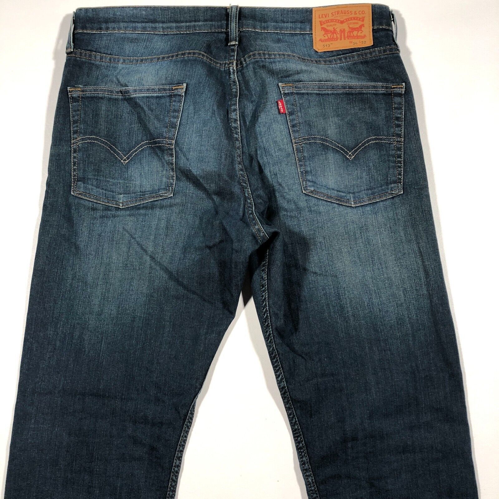 Levi's Levi's 513 Medium Wash Straight Leg Jeans Pants Size 34x32 Size US 34 / EU 50 - 8 Thumbnail
