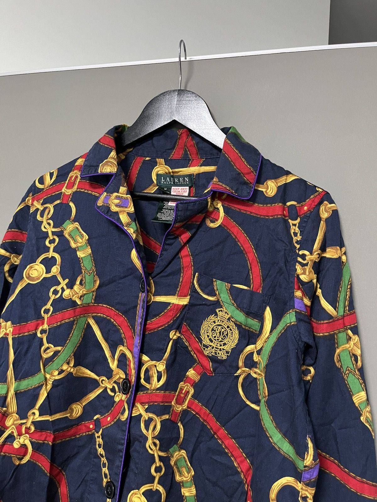 Lauren Ralph Lauren Lauren Ralph Lauren Equestrian Blue Chains Light Coat Size M / US 6-8 / IT 42-44 - 4 Thumbnail