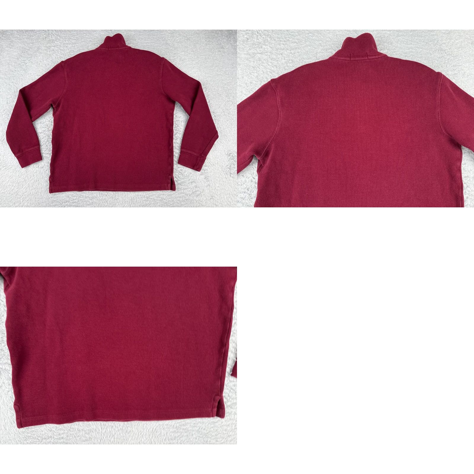 Ralph Lauren Polo Ralph Lauren Sweater Adult Medium Red 1/4 Zip Mock Neck Long Sleeve Shirt Mens Regular Size US M / EU 48-50 / 2 - 9 Thumbnail