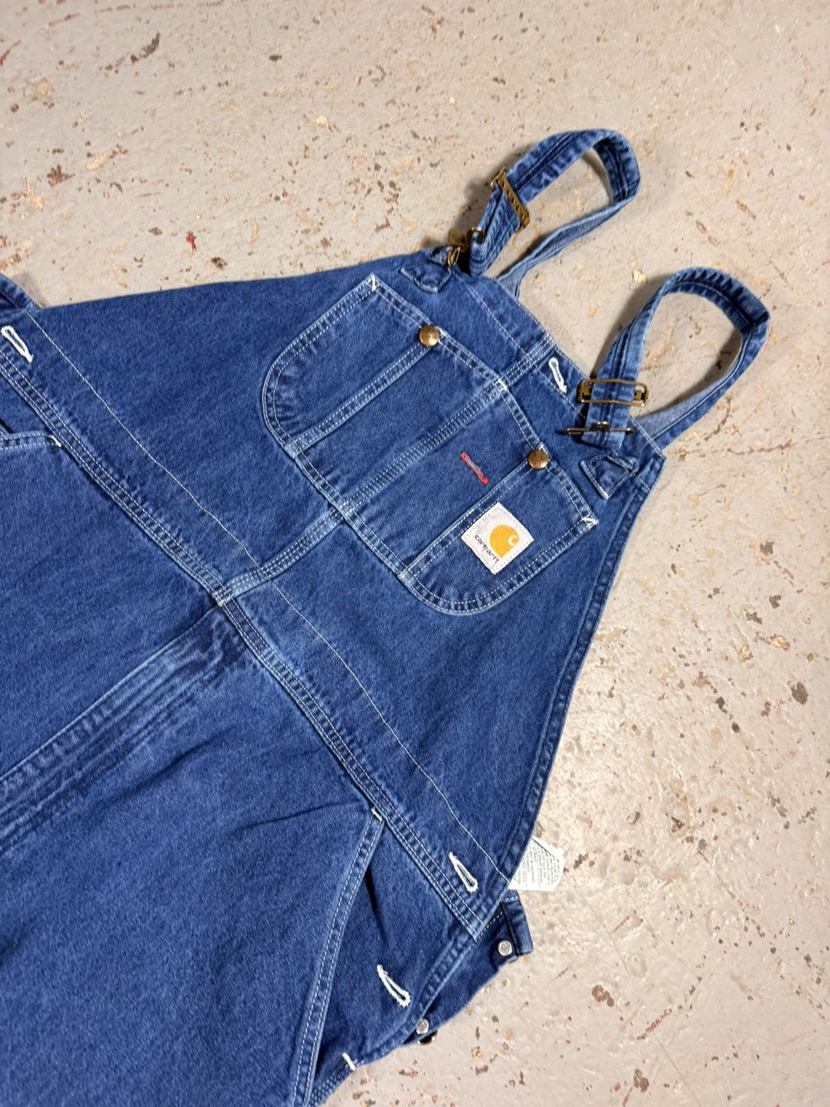 Carhartt Vintage Distressed Denim Carhartt Overalls Size US 42 / EU 58 - 2 Thumbnail