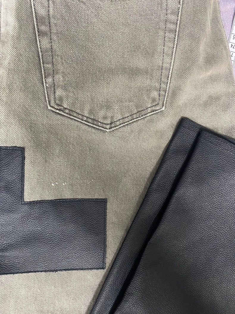 Helmut Lang HELMUT LANG size31 Brown mud dyed ink splattered leather je Size US 31 - 3 Thumbnail
