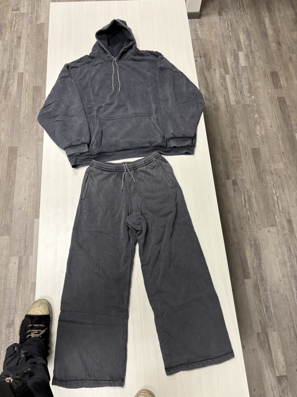 Balenciaga × Kanye West × Yeezy YZY x GAP Poetic Black Hoodie & Sweatpants Size US XXL / EU 58 / 5 - 2 Thumbnail