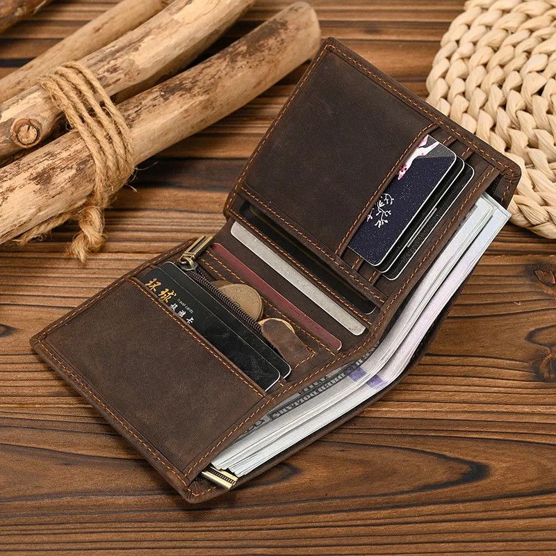 Leather × Vintage Leather Luxury Wallet Size ONE SIZE - 5 Thumbnail