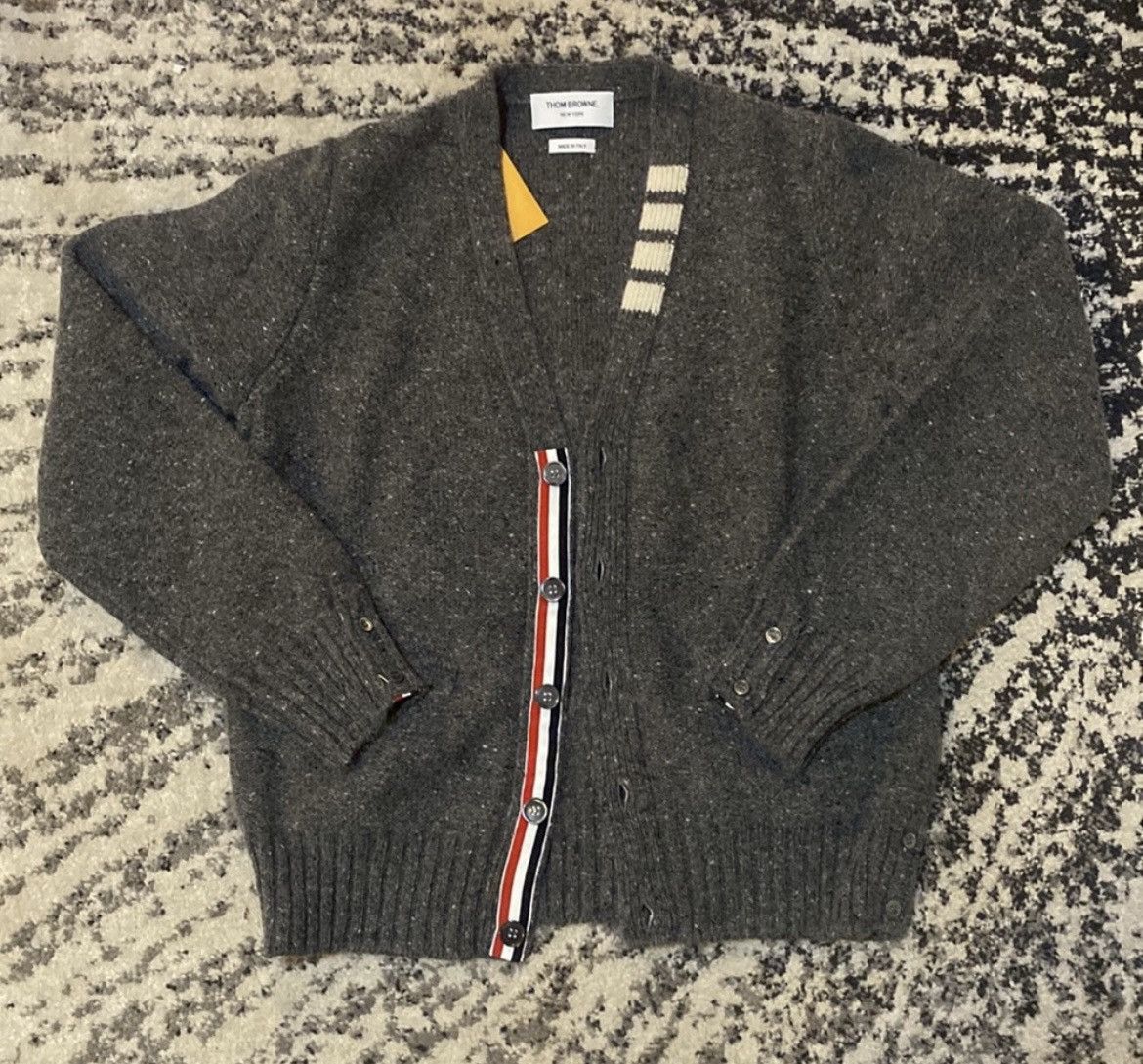 Thom Browne Thom Browne speckle-knit wool-mohair cardigan size 1 Size US S / EU 44-46 / 1 - 3 Thumbnail