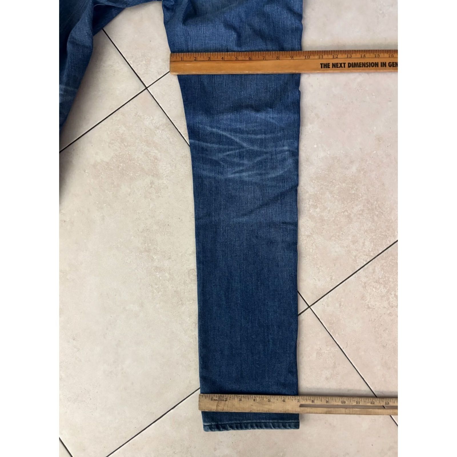 Vintage AG Adriano Goldschmied Jeans Men's 31 R The Tellis Modern Slim Denim Blue Size US 31 - 8 Thumbnail