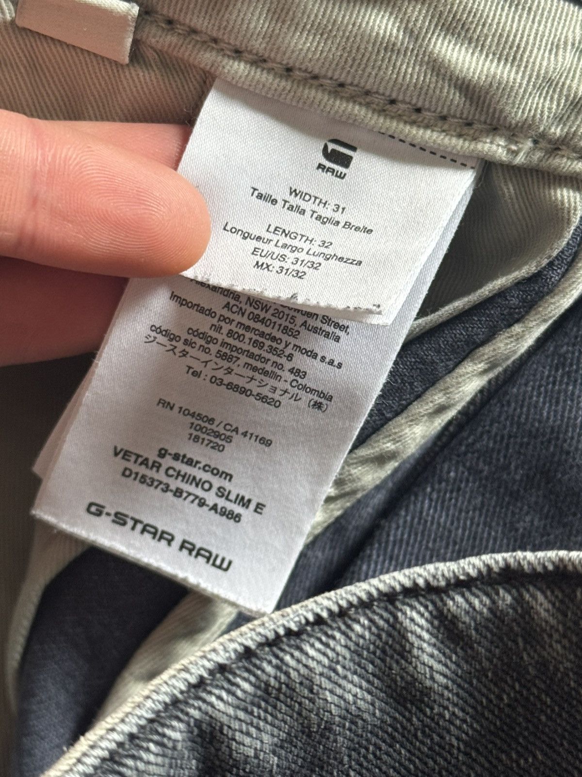 G-Star G star raw 31/32 vetar chino slim denim pants jeans trousers Size US 31 - 12 Thumbnail