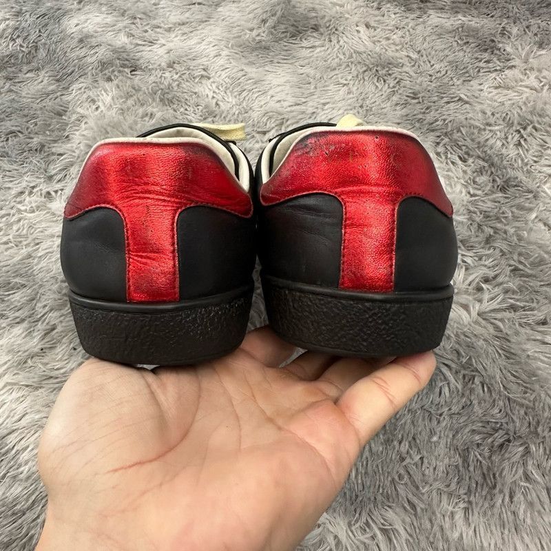 Gucci Gucci Ace Leather Stripe Low-Top Sneakers - Size US 9 / EU 42 - 3 Thumbnail