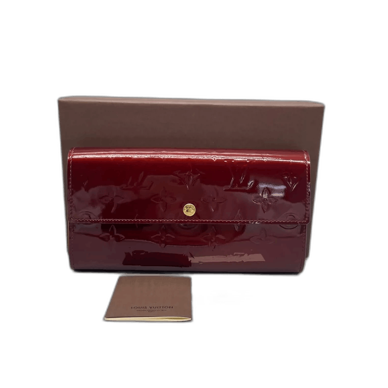 Louis Vuitton Long Red Patent Leather Wallet by Louis Vuitton Size ONE SIZE - 1 Thumbnail