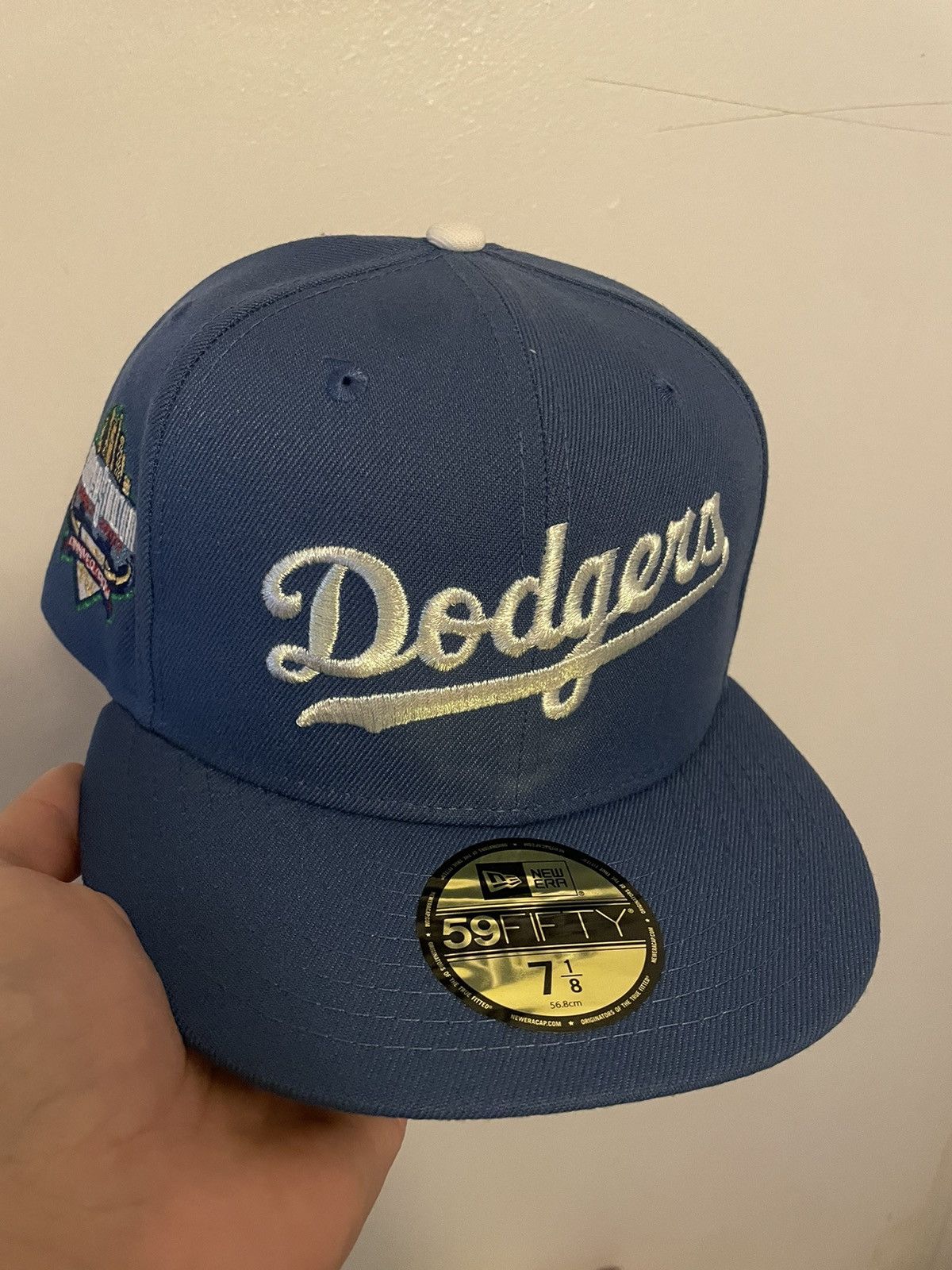 image of Myfitteds Los Angeles Dodgers Dodger Stadium 2002 Patch Size in Blue, Men's