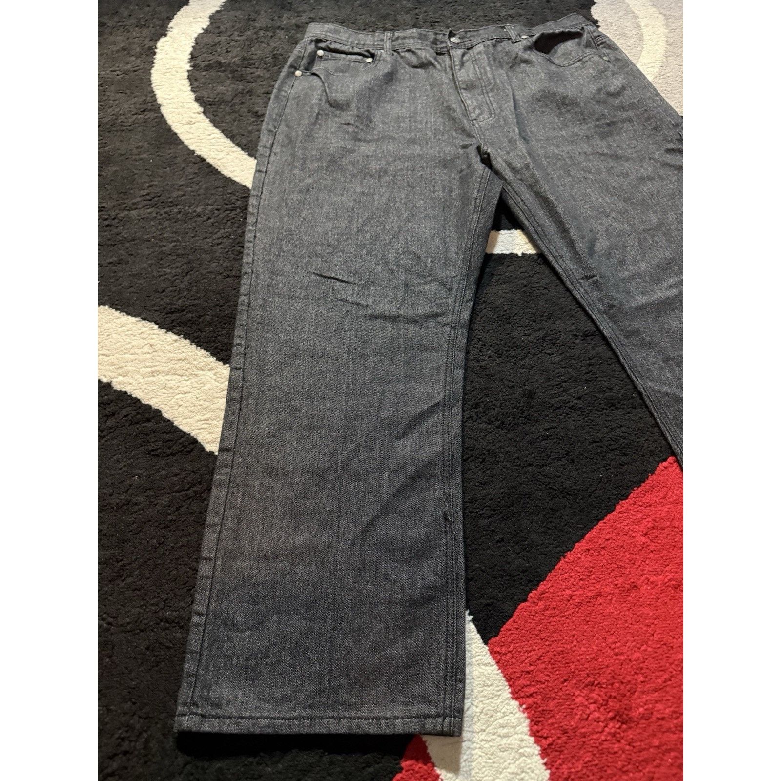 Akademiks Akademiks Baggy Fit Denim Jeans 42x32 Gray Y2K Streetwear Size US 42 / EU 58 - 7 Thumbnail