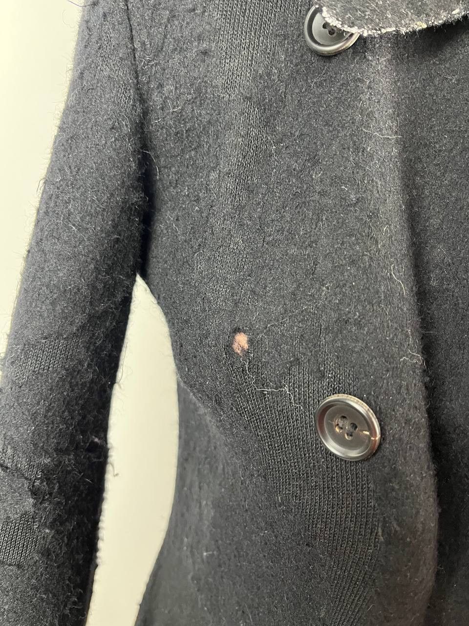 Yohji Yamamoto Worn Condition Archival Yohji Yamamoto Distressed Wool Coat Size US XS / EU 42 / 0 - 12 Thumbnail