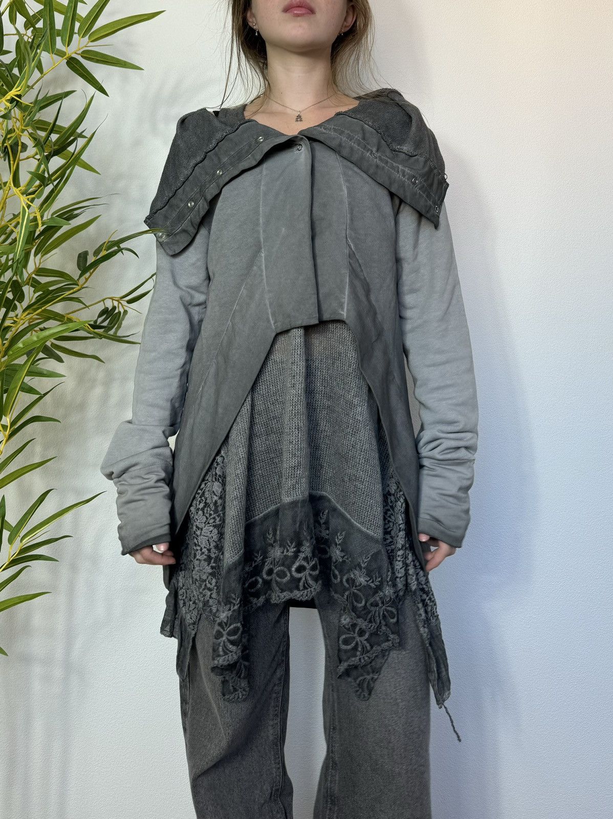Vintage AVANT GARDE PLEASE ASYMMETRICAL ISSEY MIYAKE STYLE JACKET Size ONE SIZE - 7 Thumbnail