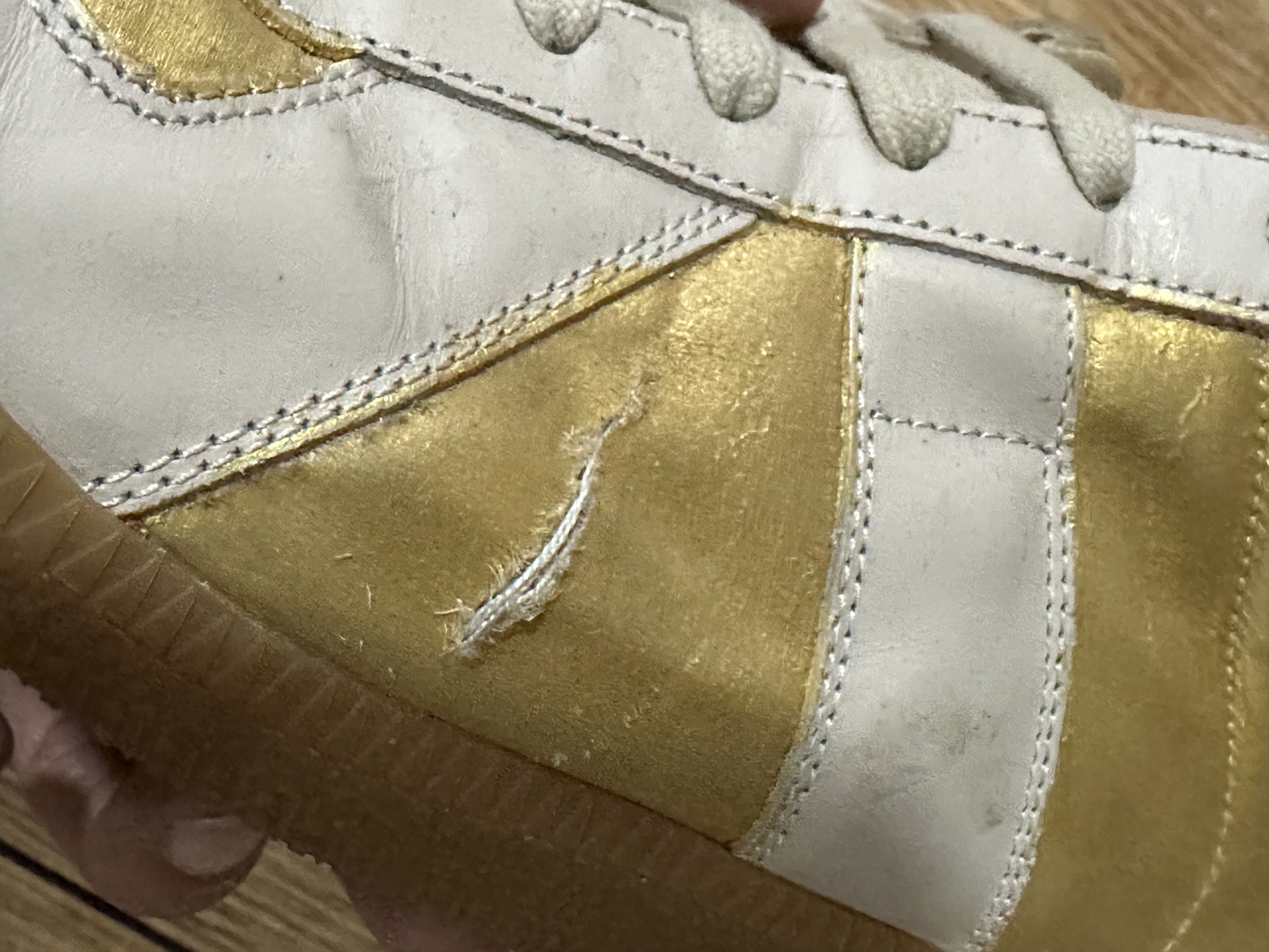 Maison Margiela VTG Maison Margiela GATS Gold Replica Sneaker Size US 7 / EU 40 - 10 Thumbnail