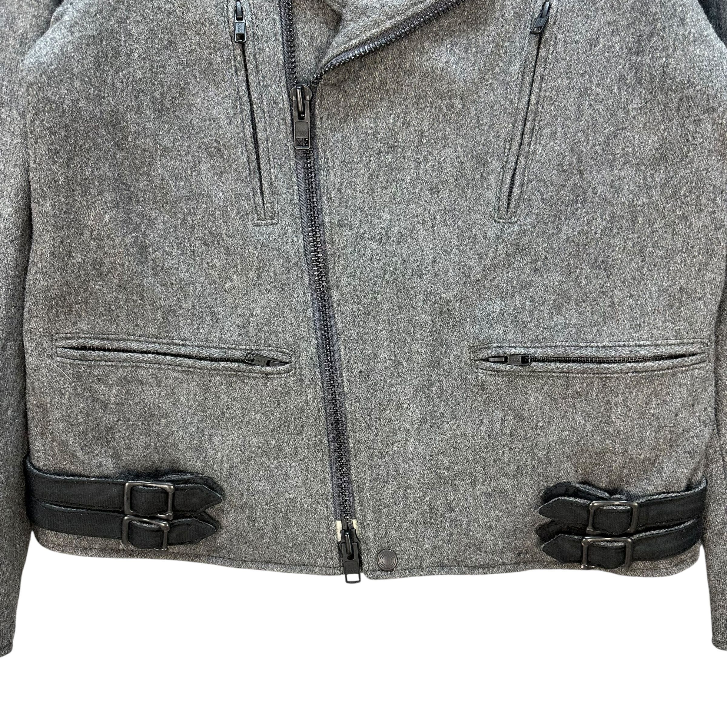 monkey time MONKEY TIME Gray Wool Double Collar Jacket #A72-1752 Size US L / EU 52-54 / 3 - 3 Thumbnail