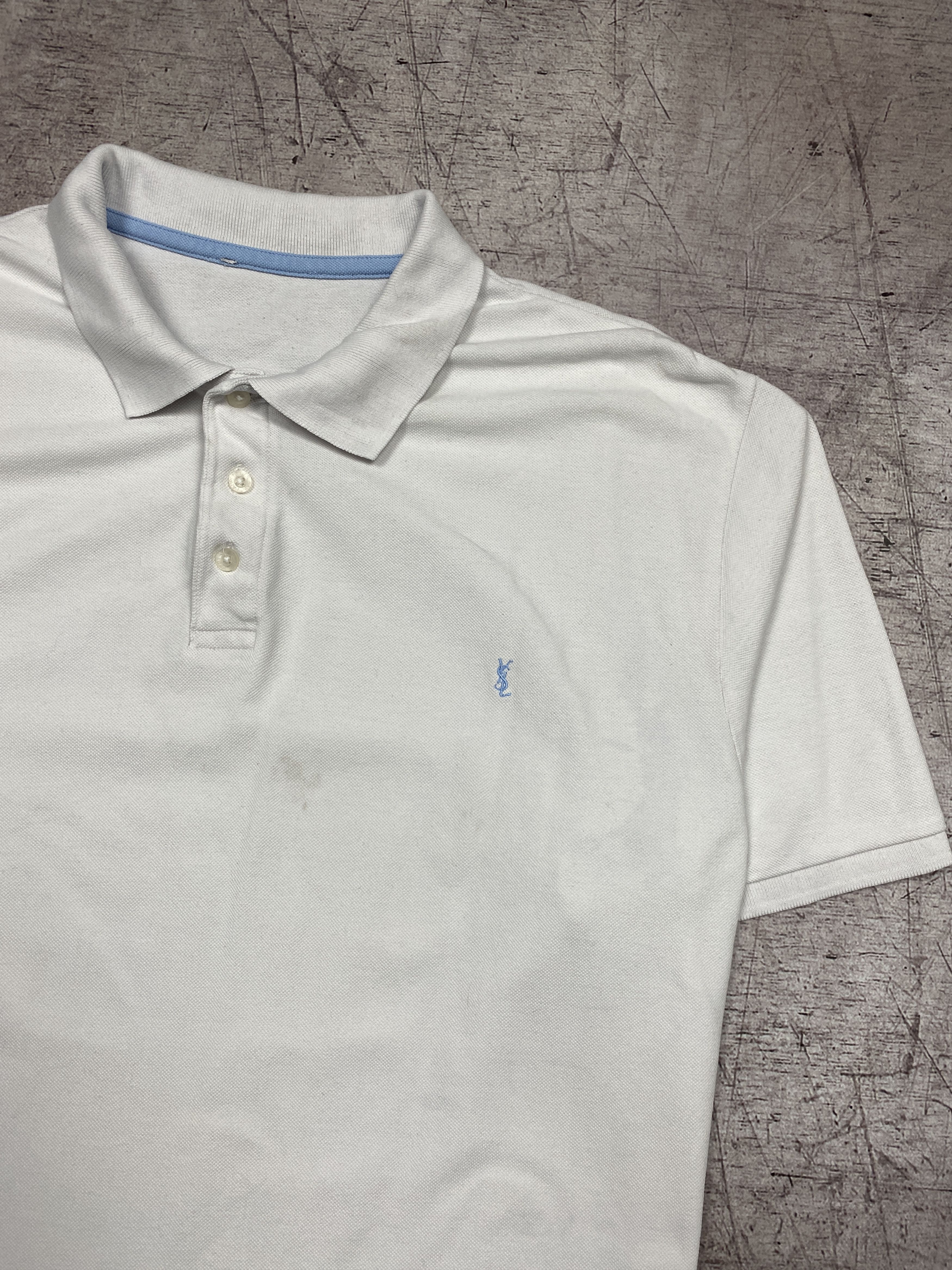 Yves Saint Laurent Yves Saint Laurent YSL Vintage Mens Polo Shirt Size US XL / EU 56 / 4 - 2 Thumbnail
