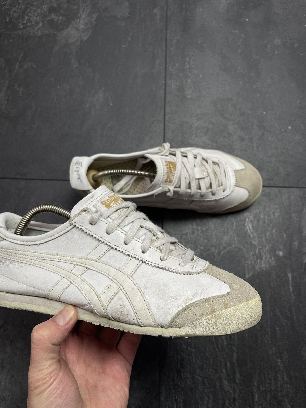 Streetwear Vintage asics onitsuka tiger leather sneakers Size US 5.5 / EU 38 - 3 Thumbnail