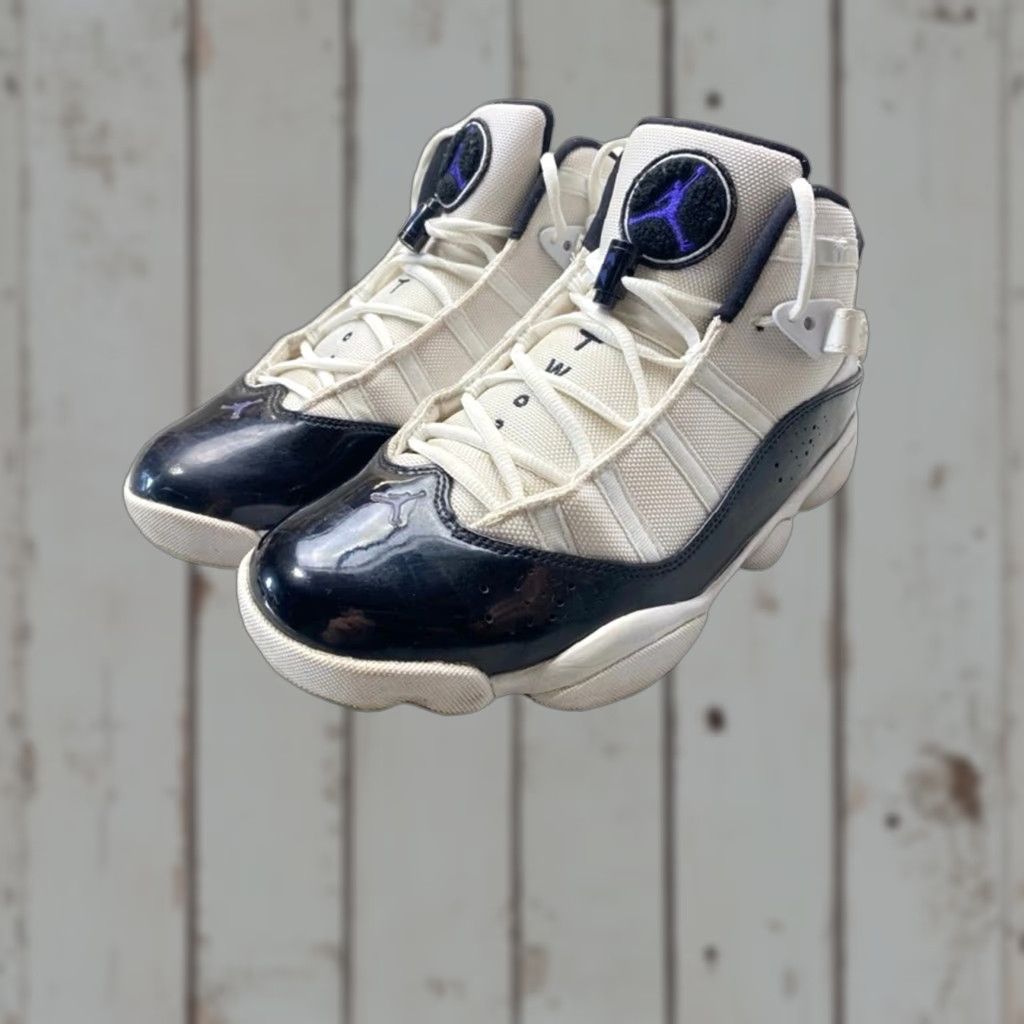 Jordan Brand Jordan Te 2 Low 6 Rings Sneakers White Black Dark Concord Men's Size 10 1384 Size US 10 / EU 43 - 1 Thumbnail
