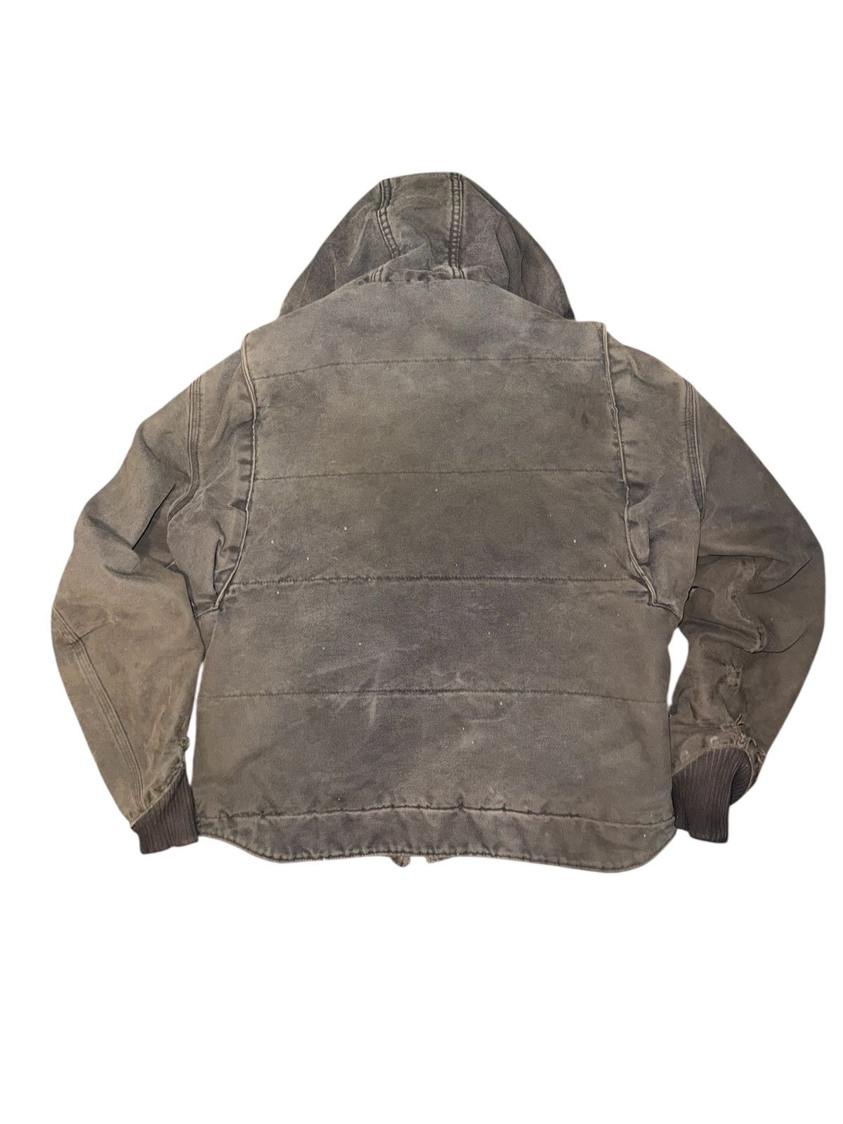 Carhartt Brown Carhartt Detroit jacket with distressed details Size US M / EU 48-50 / 2 - 8 Thumbnail