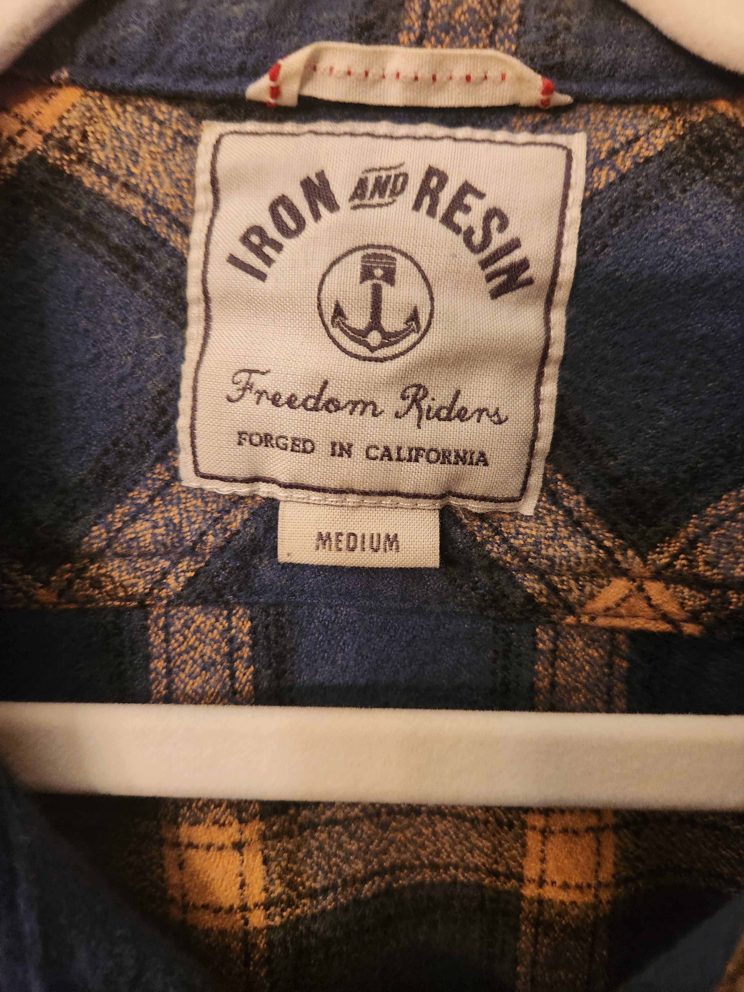 Other Iron and Resin Men's 100% Cotton Plaid Shirt Size US M / EU 48-50 / 2 - 3 Thumbnail