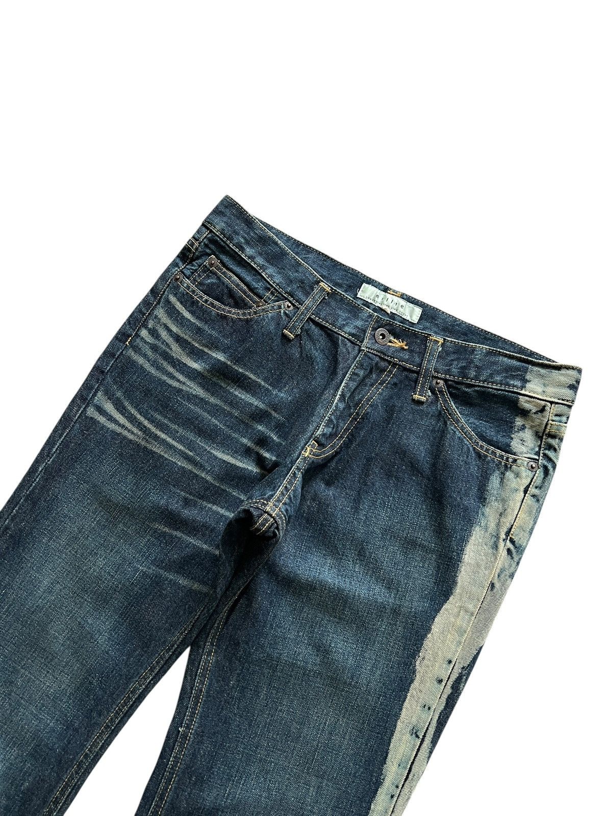 Japanese Brand 1990s Millie 🎌 Acid Touch Flare Denim Size US 32 / EU 48 - 4 Thumbnail