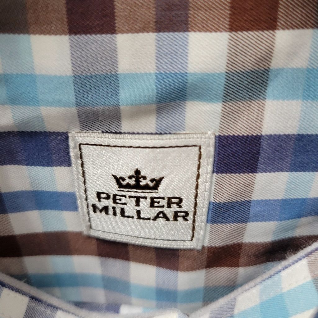 Peter Millar Peter Millar Long-Sleeves Slim-Fit Button-down Shirt Medium Size US M / EU 48-50 / 2 - 7 Thumbnail