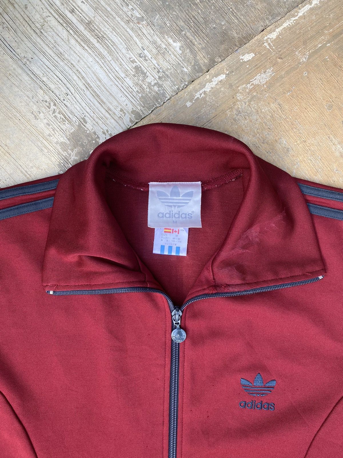 Vintage Distressed Adidas Trefoil Tracktop Jacket Size US M / EU 48-50 / 2 - 4 Thumbnail