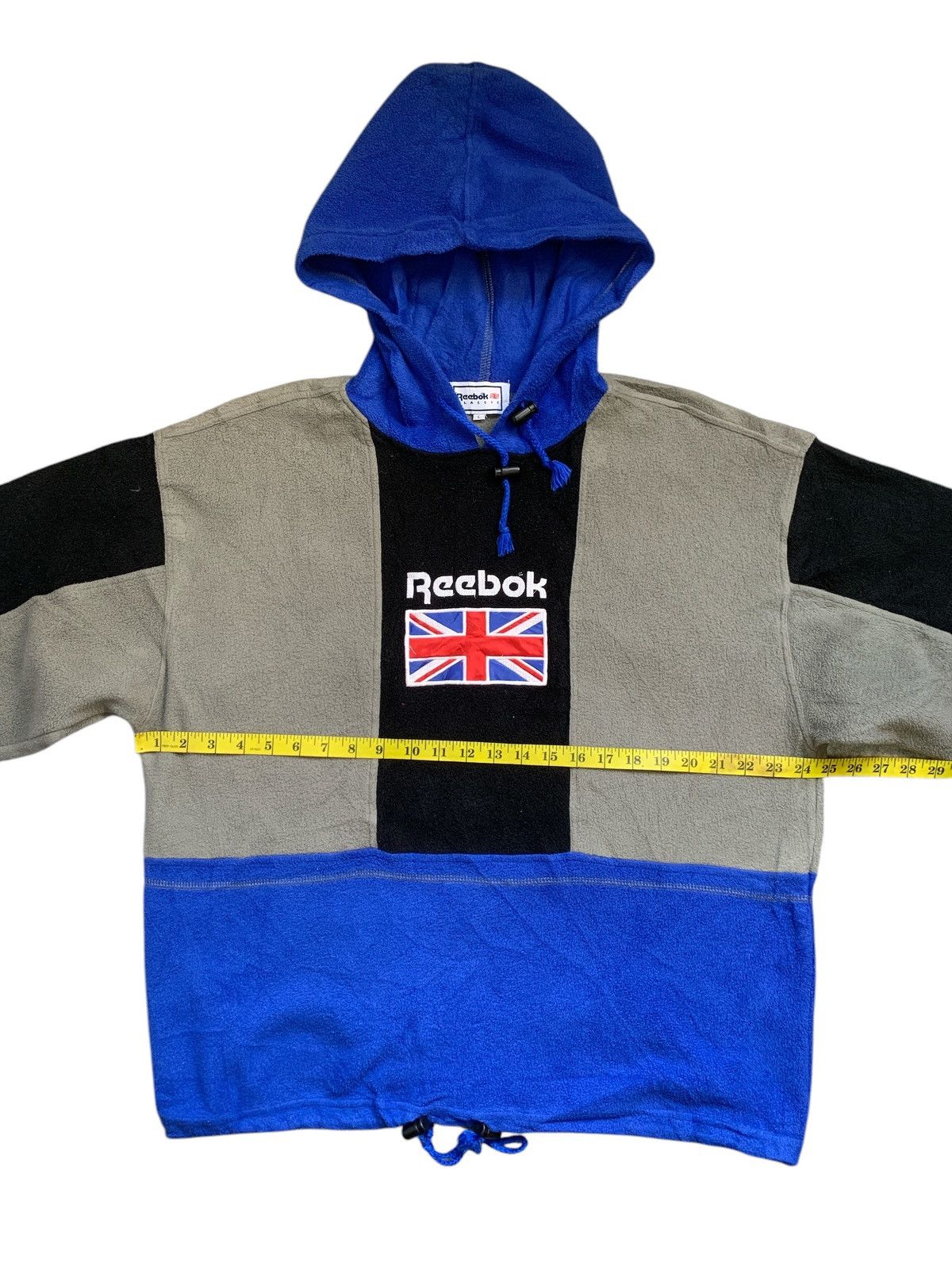 Reebok × Vintage Rare Design Vintage Reebok Classic Big Logo Fleece Hoodie Size US L / EU 52-54 / 3 - 7 Thumbnail