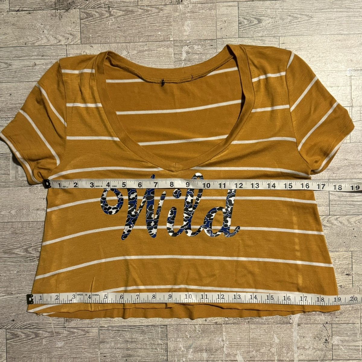 Vintage Y2K, Wild, Multi Pattern, Raw Hem Cropped, Rayon V-Neck Size M / US 6-8 / IT 42-44 - 5 Thumbnail