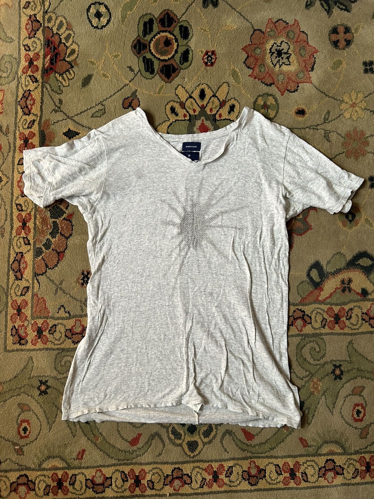 image of Le Grande Bleu L G B x Miharayasuhiro T Shirt in Grey, Men's (Size Small)