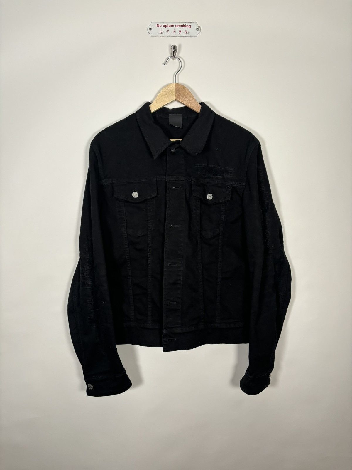 image of Dior Grail"scratch" Denim Jacket in Black, Men's (Size Large)