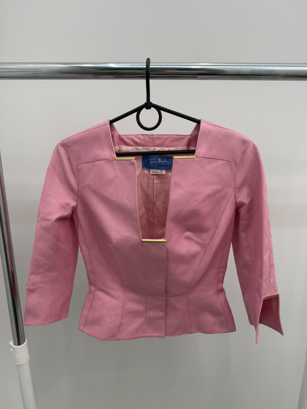 Mugler Vintage 90s Thierry Mugler Pink Blazer Size S / US 4 / IT 40 - 1 Thumbnail