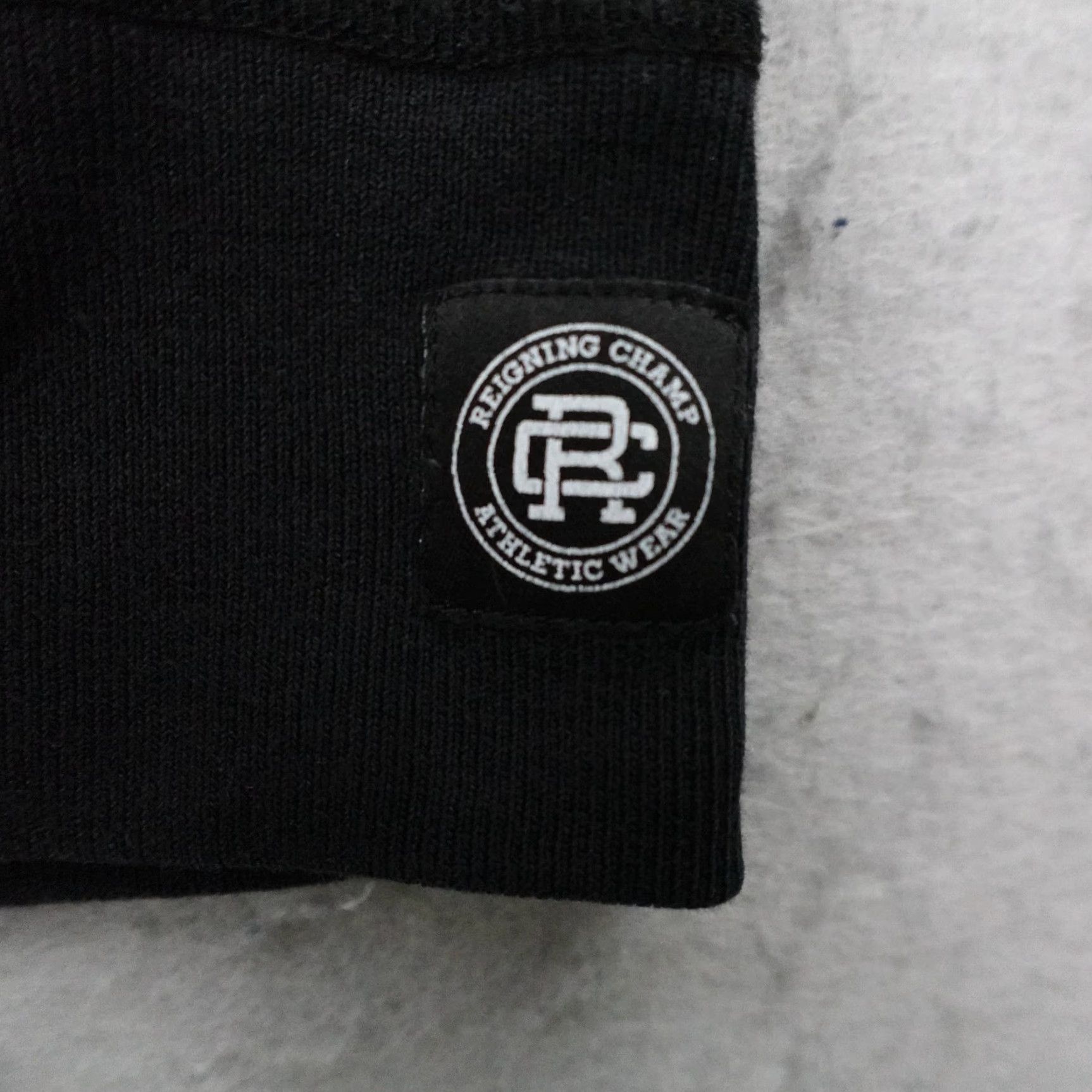 Reigning Champ Reigning Champ Hoodie Mens 2XL Black Pullover Sweatshirt Graphic Print Hooded Pockets Knit Cotton Size US XXL / EU 58 / 5 - 6 Thumbnail