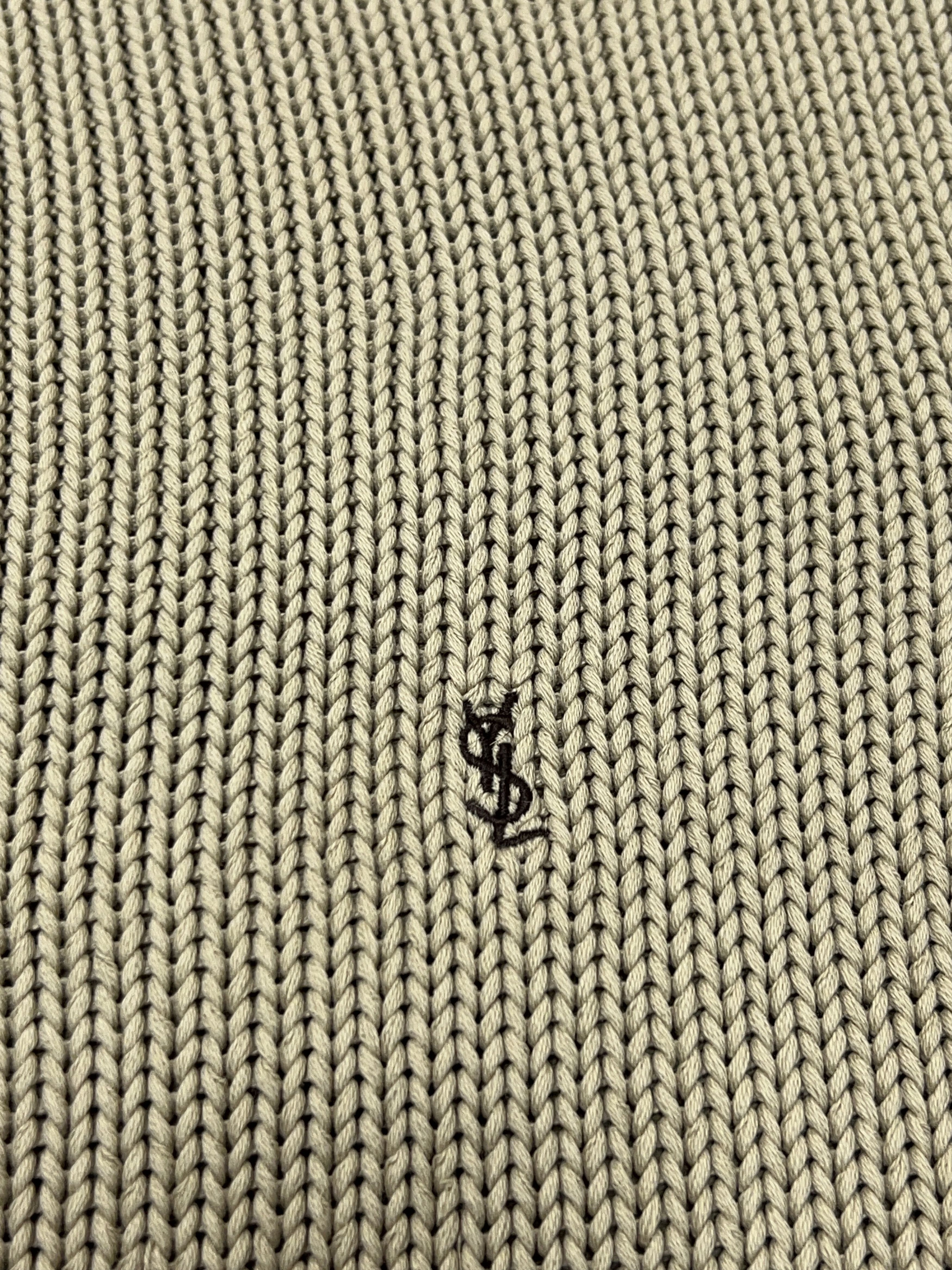 Yves Saint Laurent Vintage YSL Knit Cardigan Cotton Zip Sweater Size XL Size US XL / EU 56 / 4 - 3 Thumbnail