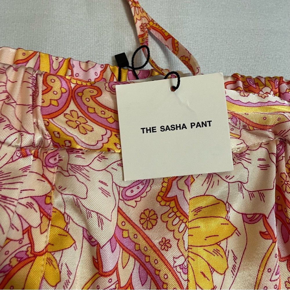 Zara NWT New Zara Satin Floral Tapered The Sasha Pants Size L Size 36" / US 14 / IT 50 - 8 Thumbnail