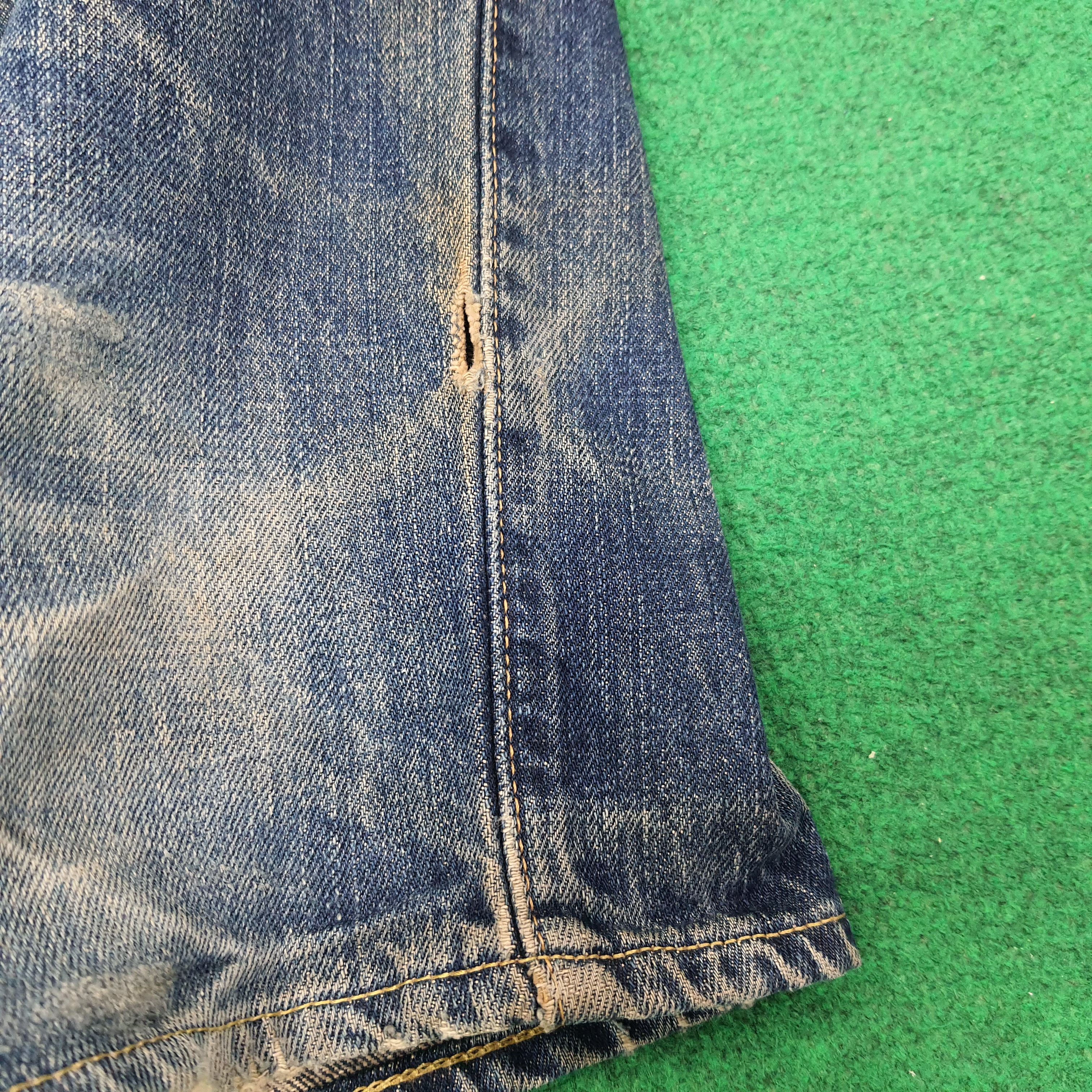 Levi's Vintage Levi's 502 Selvedge Distressed Jeans C258N13 Size US 29 - 5 Thumbnail