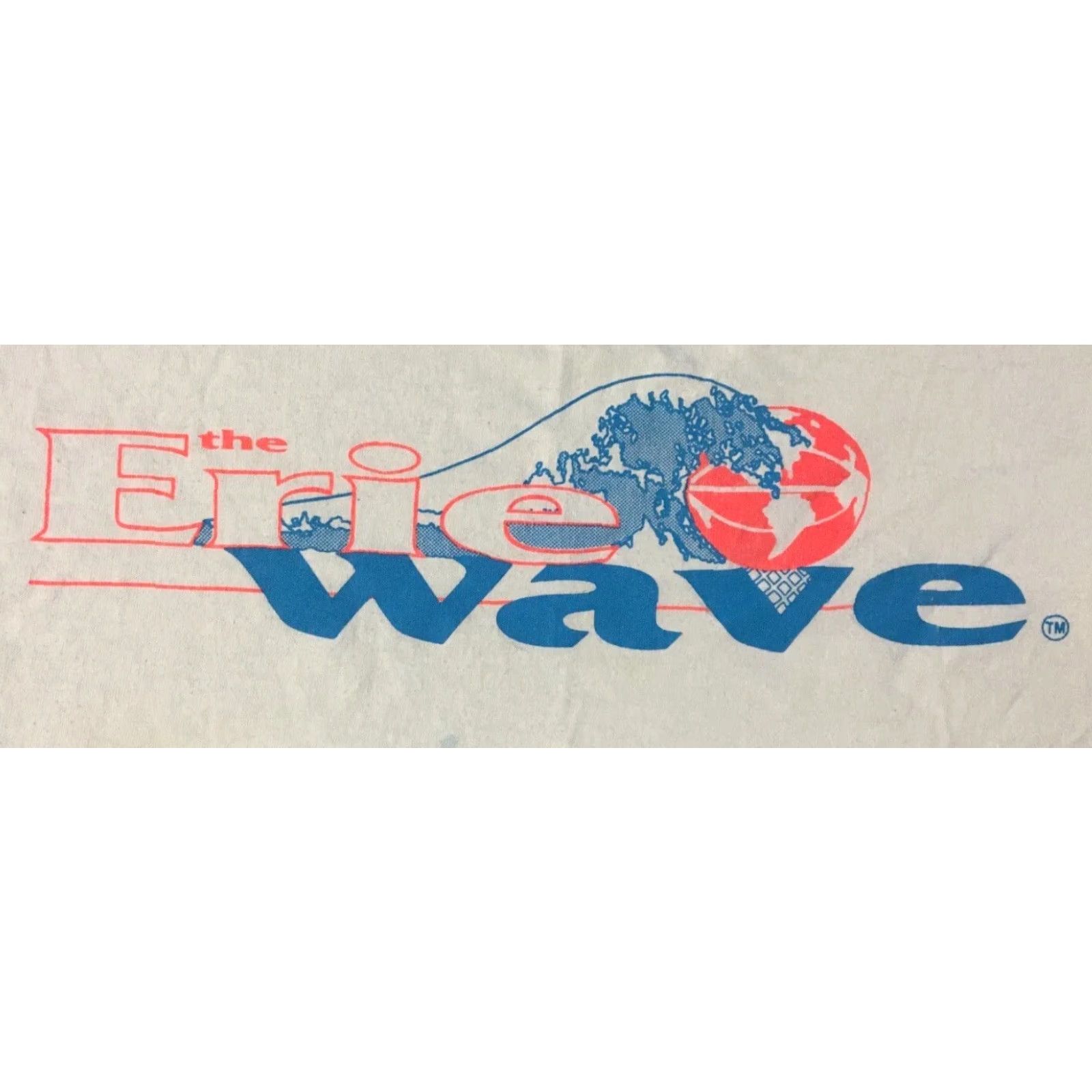Vintage VINTAGE 90s Erie Wave Crop Shirt World Basketball League Defunct Team Faded Cropped Shirt White Size ONE SIZE - 2 Thumbnail