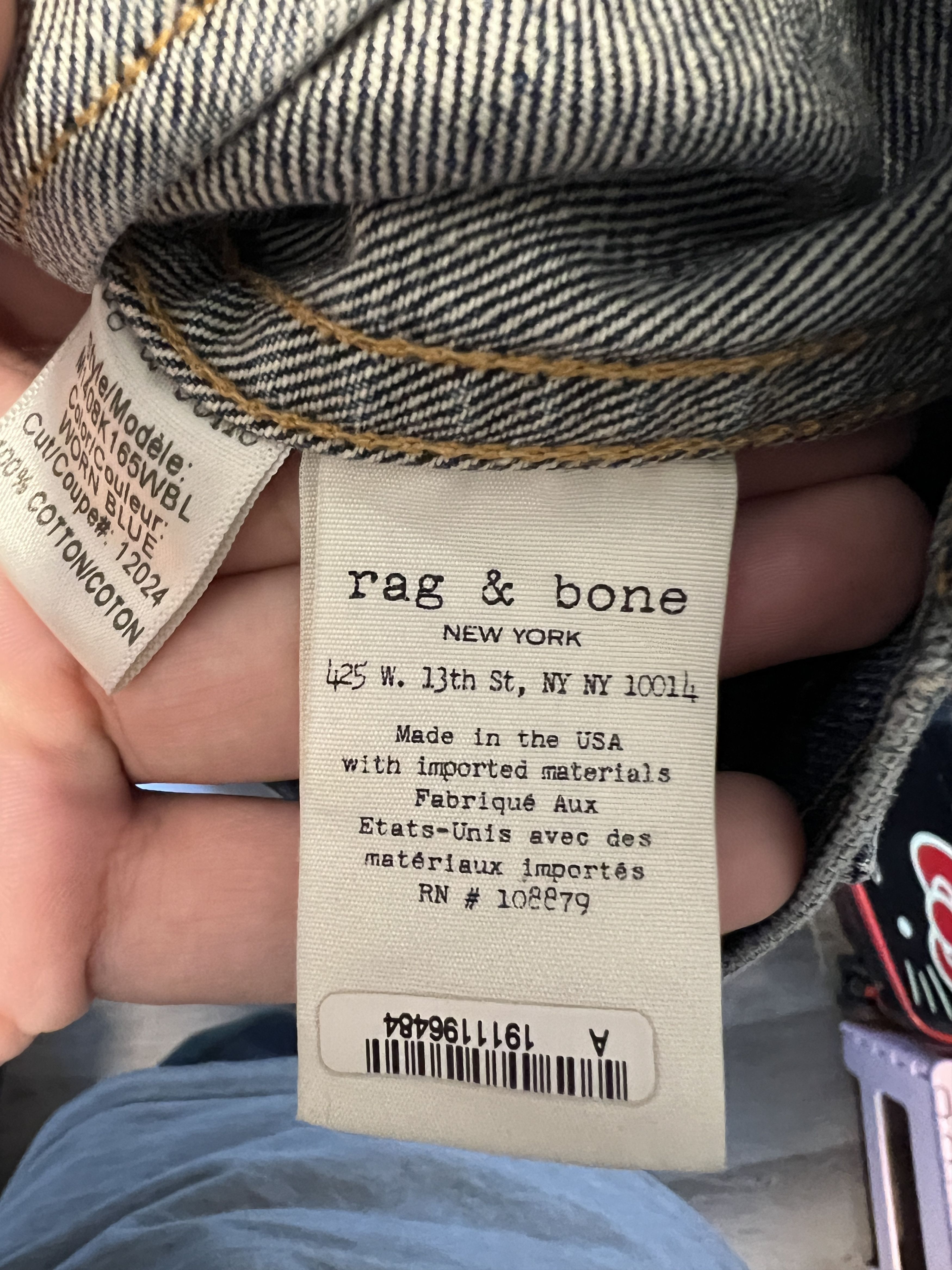 Rag & Bone Rag & Bone Denim Jean Jacket Size US XL / EU 56 / 4 - 4 Thumbnail