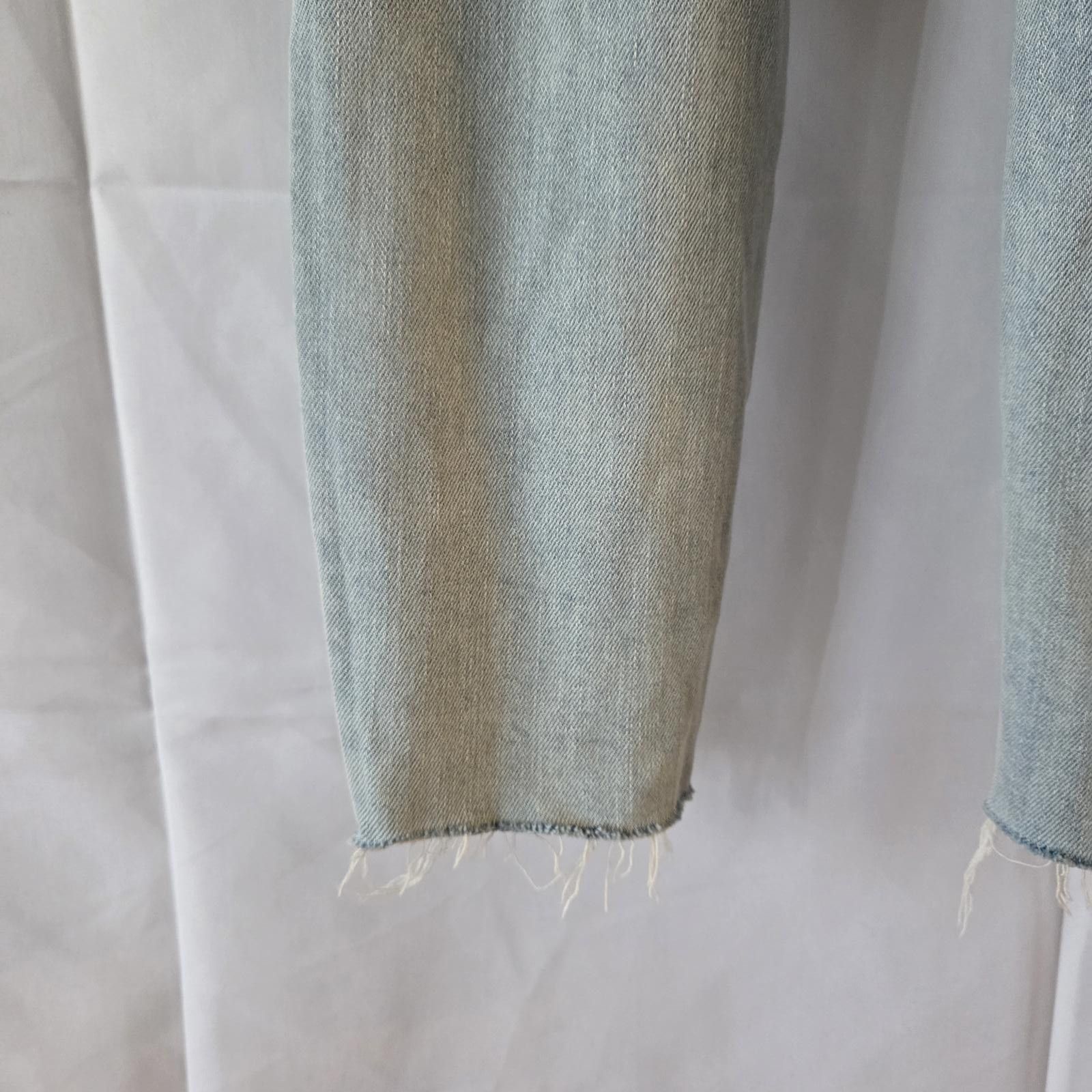 Designer Good American - Good Leg Distressed Crop Jean - Size 16 Size 38" / US 16 / IT 52 - 6 Thumbnail