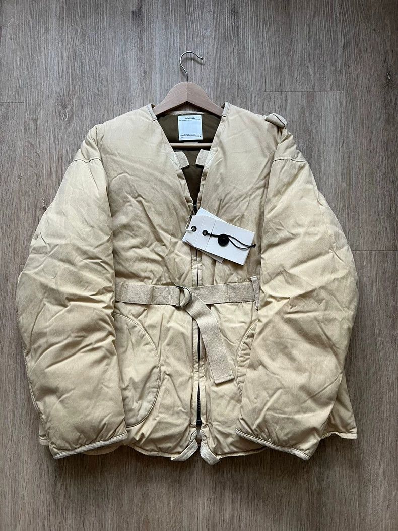 Visvim VISVIM KEESEY CHECK DOWN JACKET Beige | Grailed