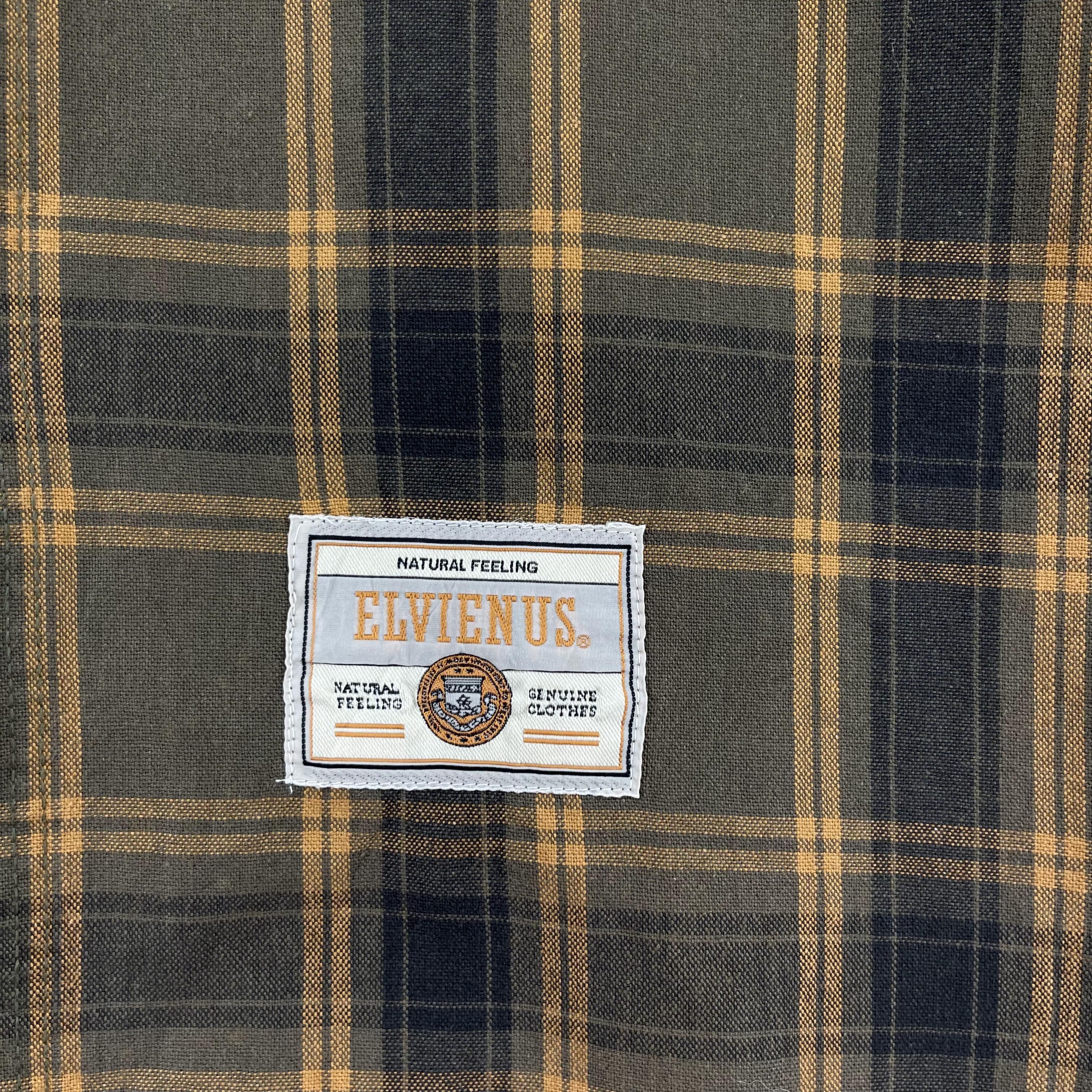 Flannel × Japanese Brand Vintage ELVIENUS Plaid Multi Checkered Tartan Flannel Size US L / EU 52-54 / 3 - 5 Thumbnail